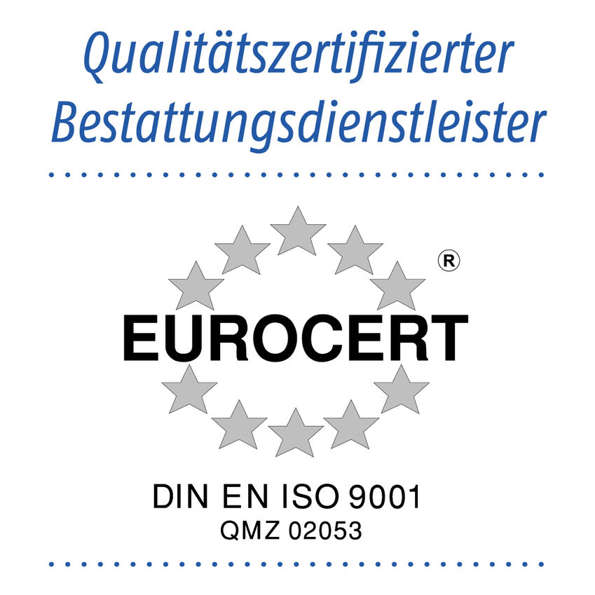 Zertifikat von Eurocert Qualitätssiegel.
